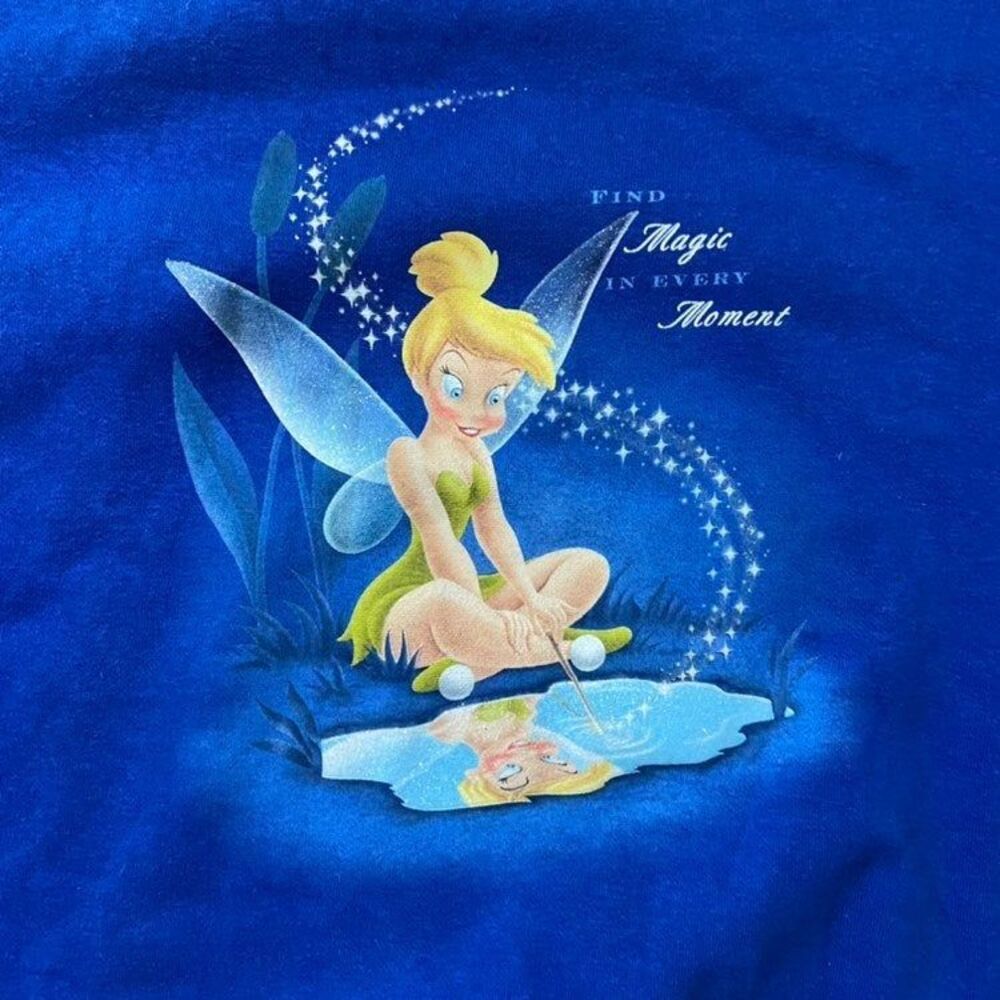 Vintage sz:L Tinker Bell Sweatshirt Crewneck Tinker Bell Disney Character Sweats - Picture 3 of 5